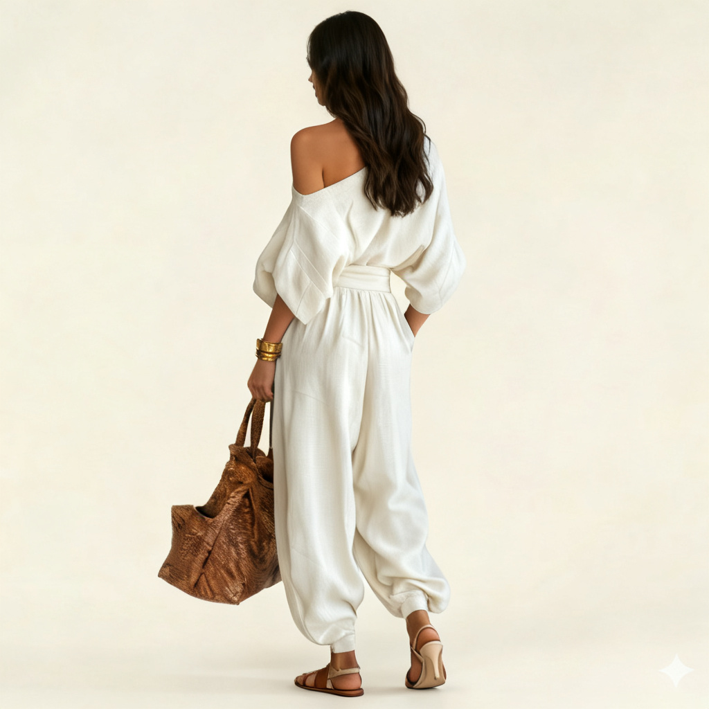 Conjunto de Lino Off-white