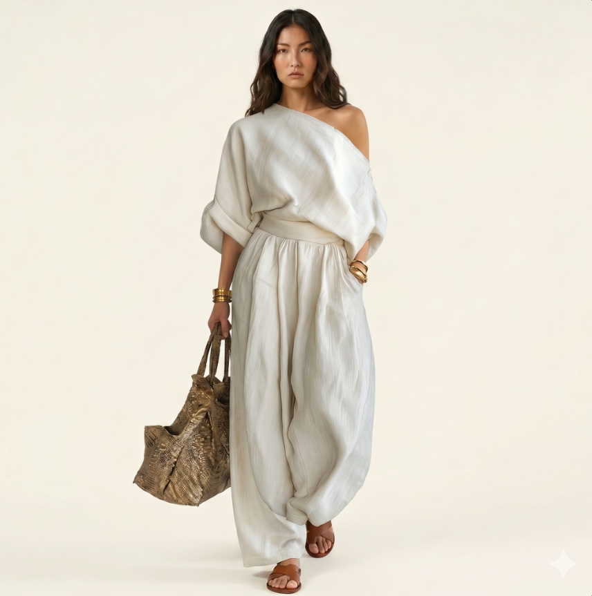 Conjunto de Lino Off-white