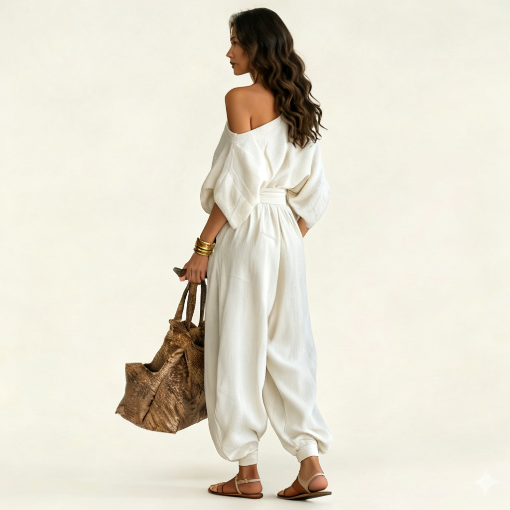 Conjunto de Lino Off-white