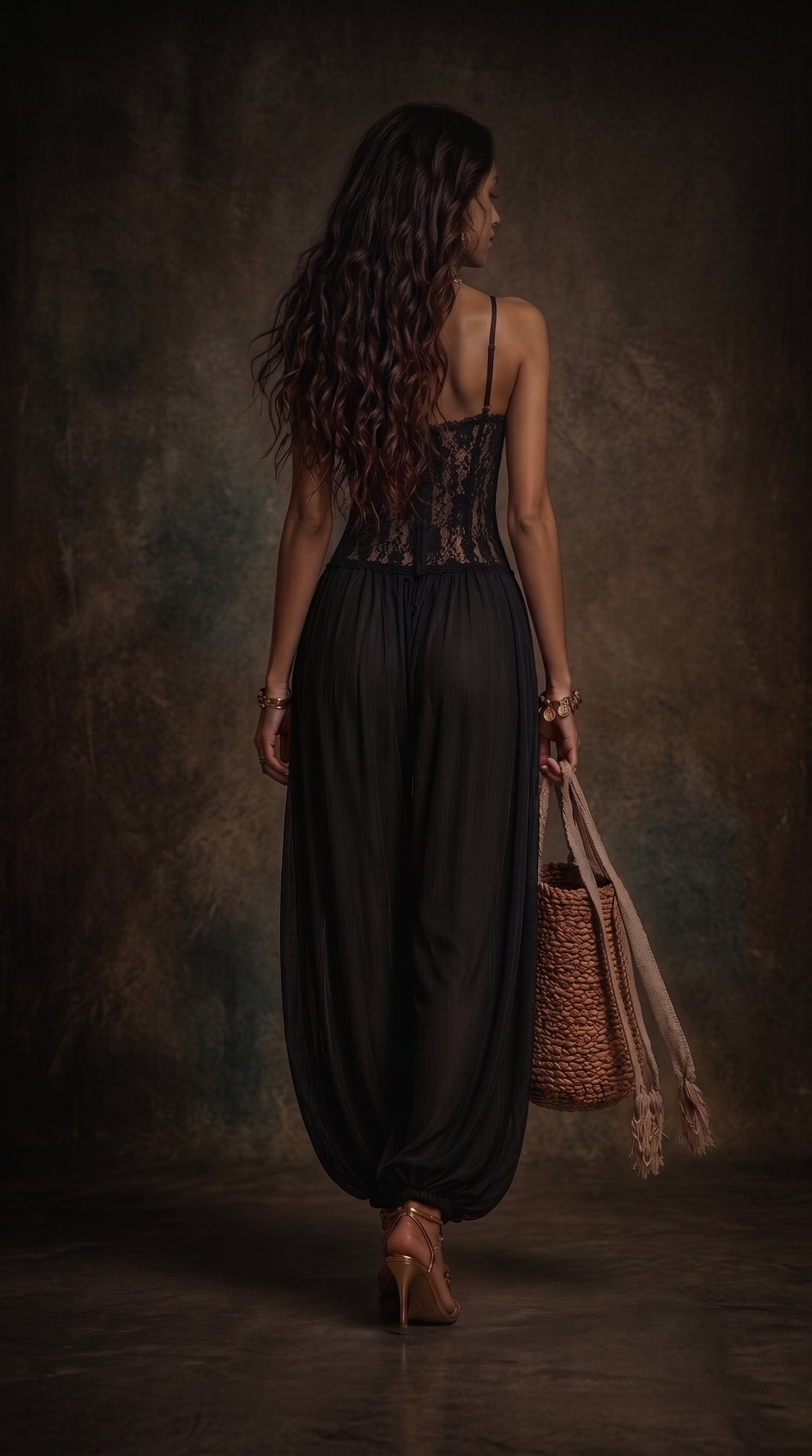 Laia | Mono halter con encaje fluido